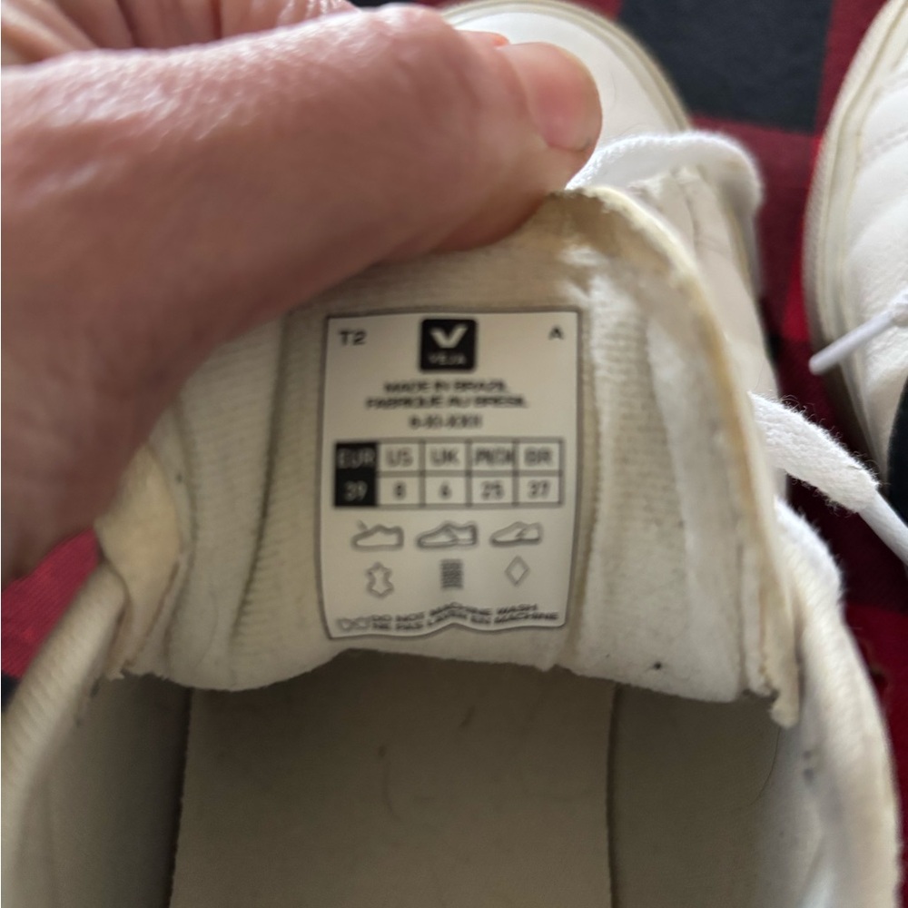 Veja White and Black Sneakers - Picture 5 of 6